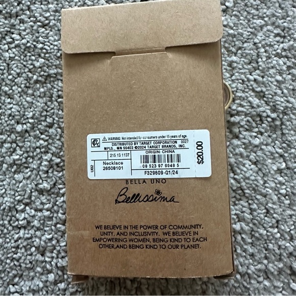 Bella Uno Bellissima Gold & Pink Quartz Pink Shaker Necklace - Picture 4 of 5